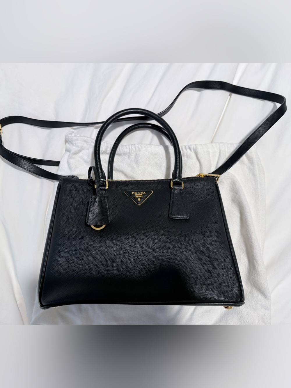 Prada Galleria Medium Bag Saffiano Black